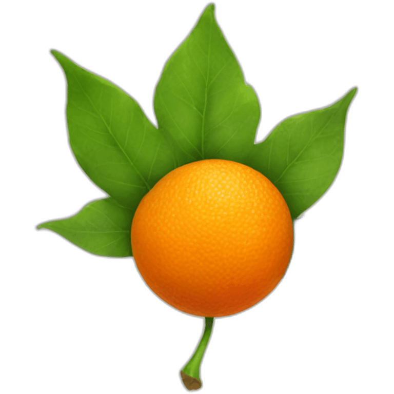 Orange leef emoji