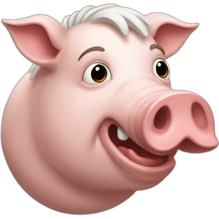 Chevaucheur de cochon emoji