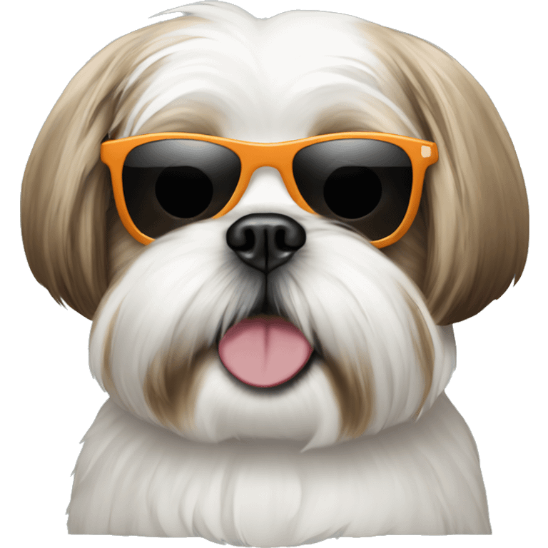 shih tzu in sunglasses  emoji