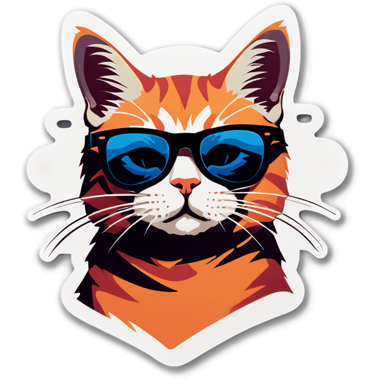 Cat with sunglasses emoji