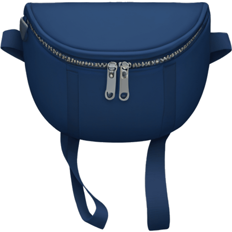 Navy blue fanny bag  emoji