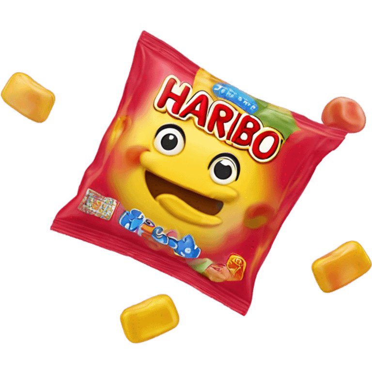 Packet of haribo candy emoji