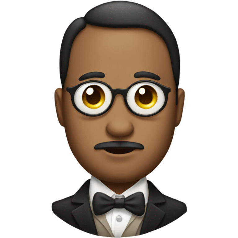 Pregnant guy with monocle emoji