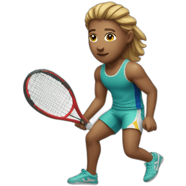 beach tennis player emoji