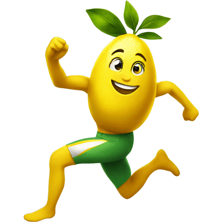 sprinting lemon joyful  emoji