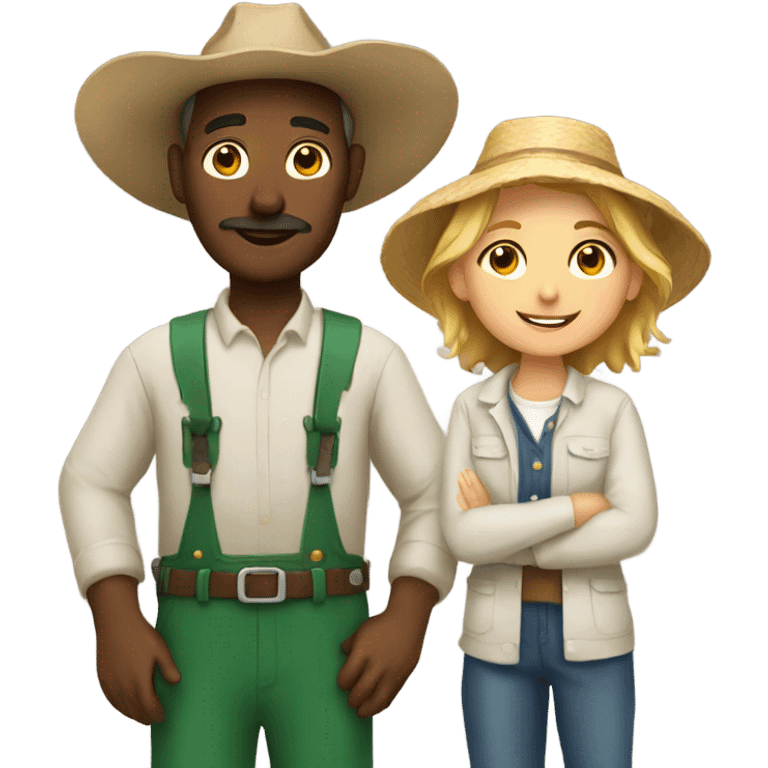 Farmer and student emoji