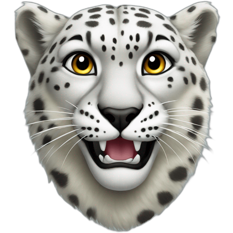 snow leopard head emoji