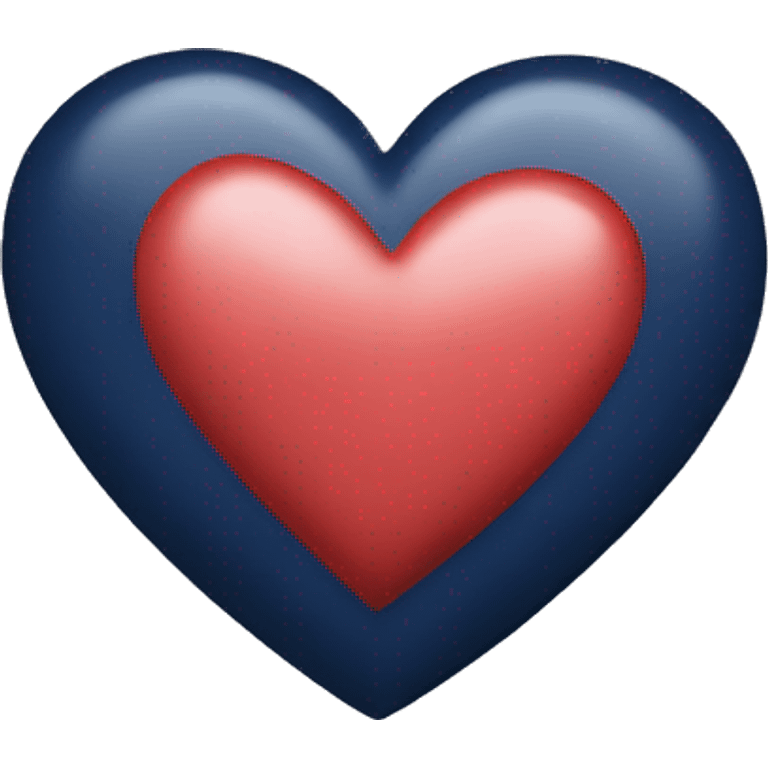 Navy heart emoji