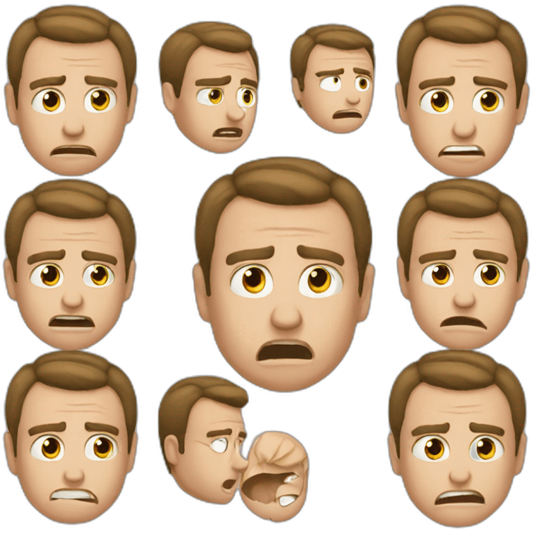 Macron crying emoji