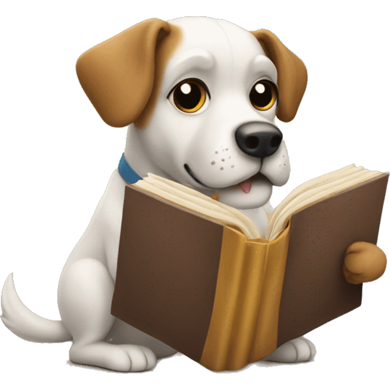 dog with a book  emoji