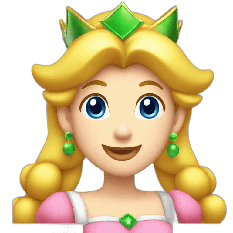 Princess Peach Luigi emoji