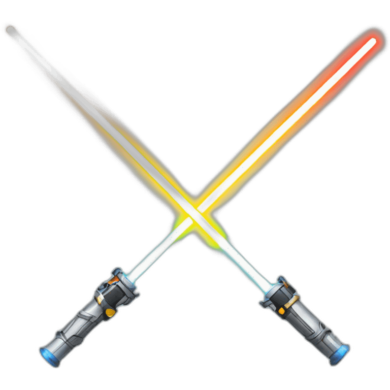 Lightsaber duel emoji