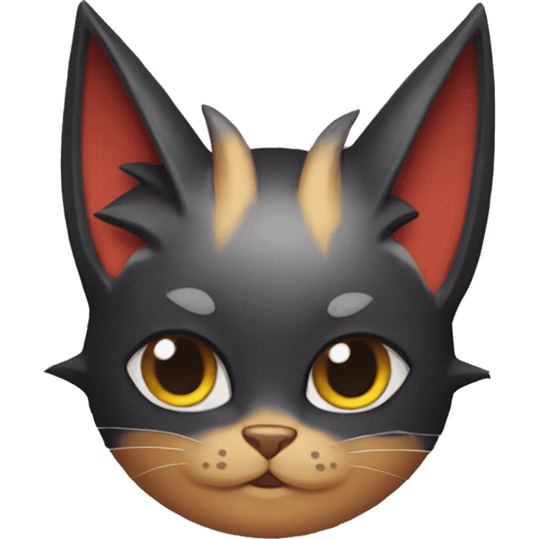 Litten-Cat with bat-ears emoji