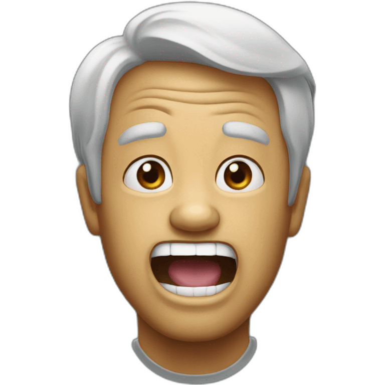 boomer mouth open emoji