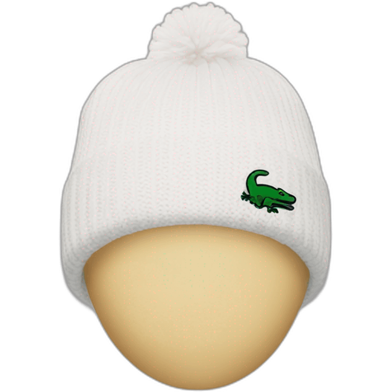 Friends lacoste beanie with lacoste emoji