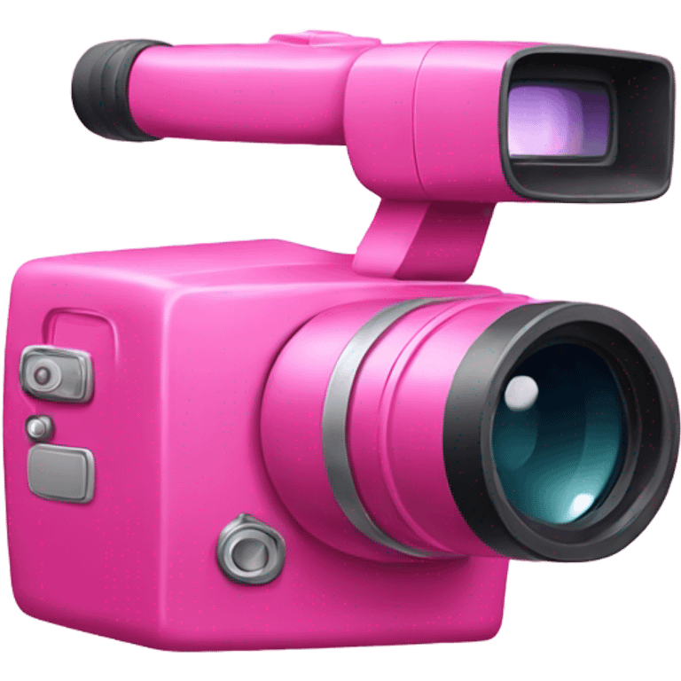 Pink video camera emoji