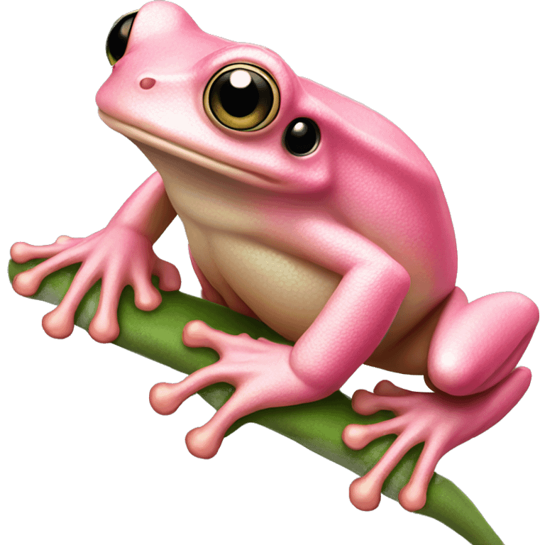 Pink tree frog facing forward  emoji