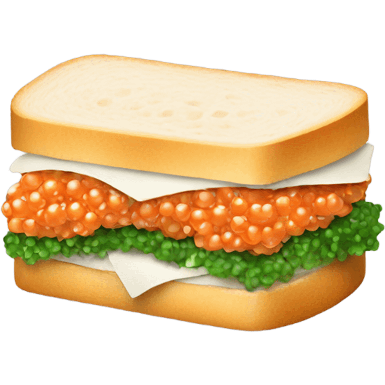 sandwich with caviar emoji