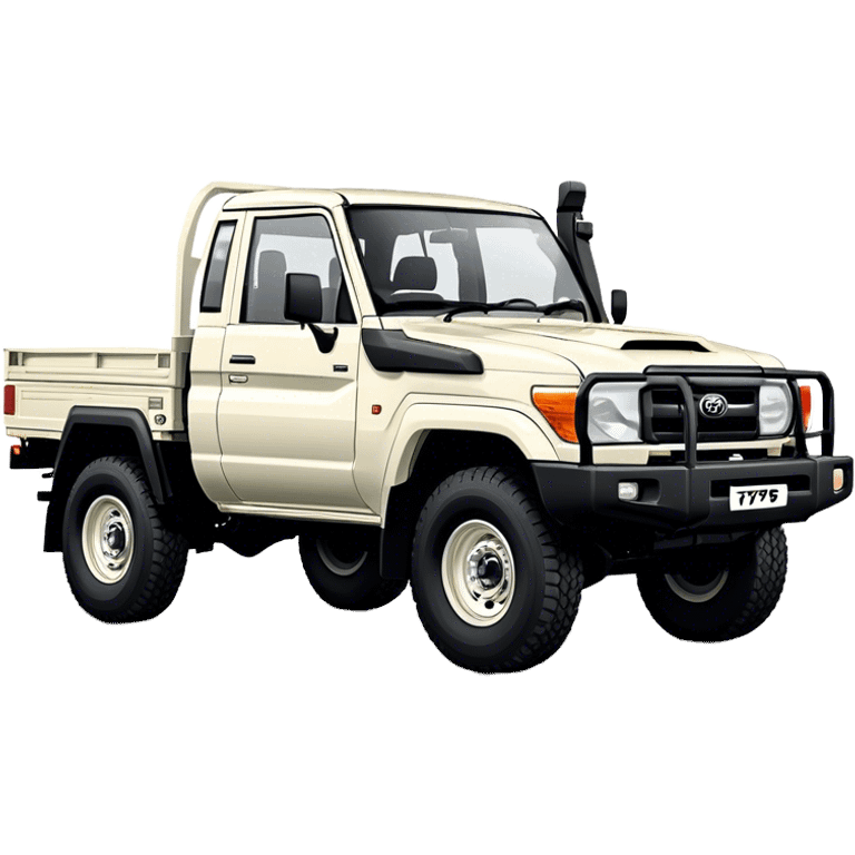 landcruiser 79 series truck - Toyota (Model Year: 2008) (Iconic colour: white) emoji