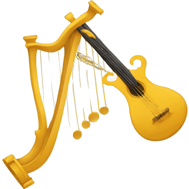 lyre for playing music emoji