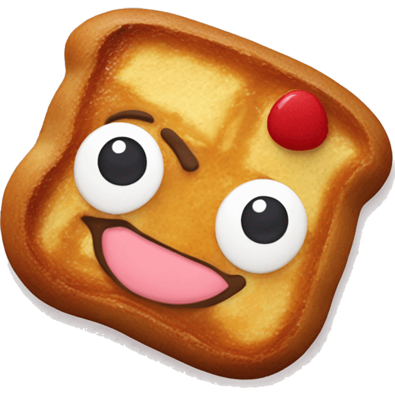 French toast cookie ￼ emoji