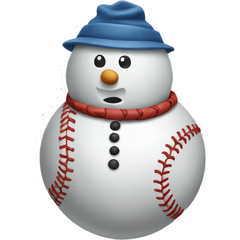 snowman baseball emoji