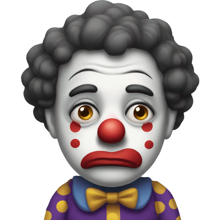 Sad clown emoji