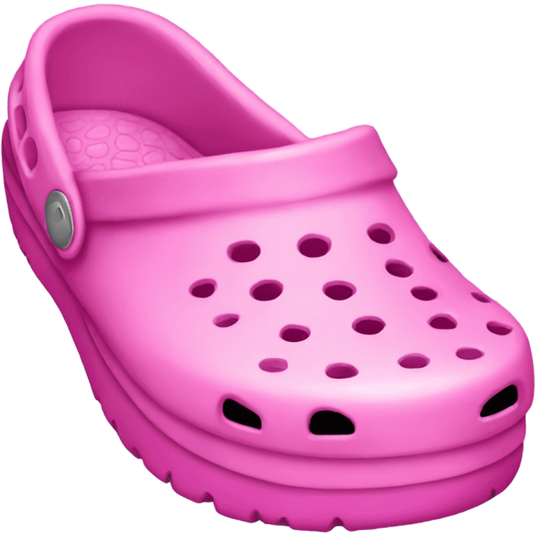 Pink Crocs emoji