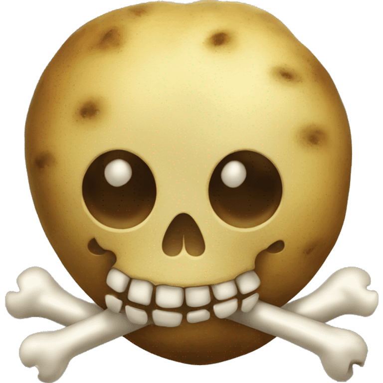 potato skull and crossbones emoji