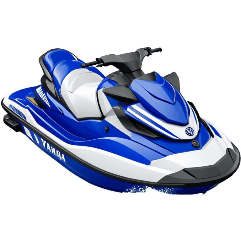 Jet Ski - Yamaha EX Deluxe (Model Year: 2022) (Iconic colour: Blue and white) emoji