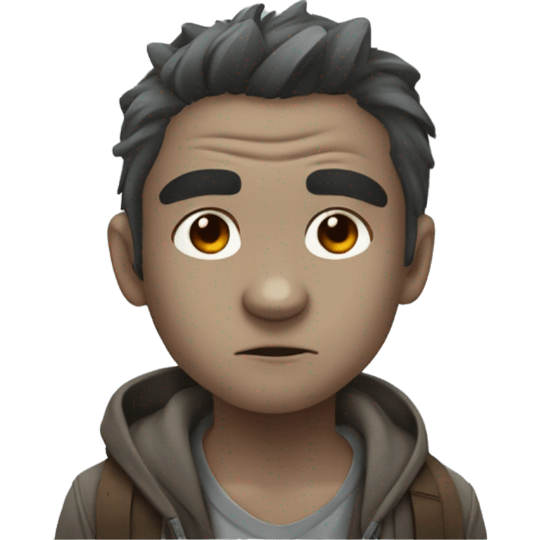 Cara de mapache estilo anime emoji