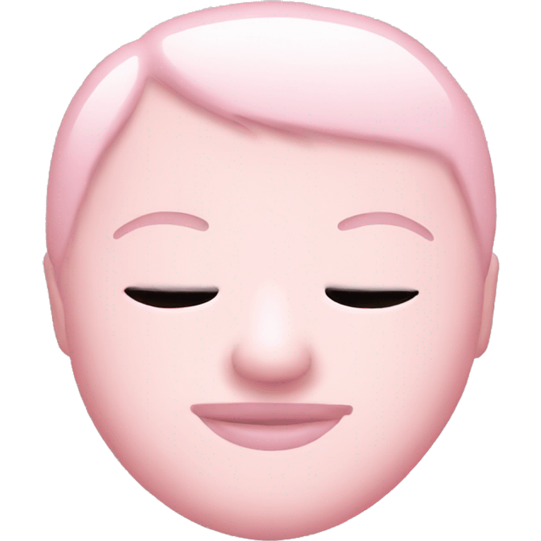 baby pink sleeping mask  emoji