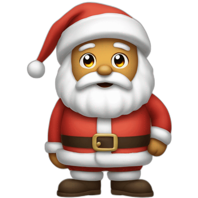 sad santa doing a big thumbs down emoji