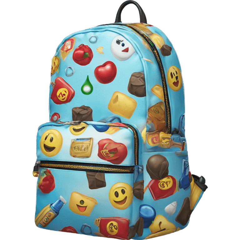 Sprayground Monte Carlo backpack emoji