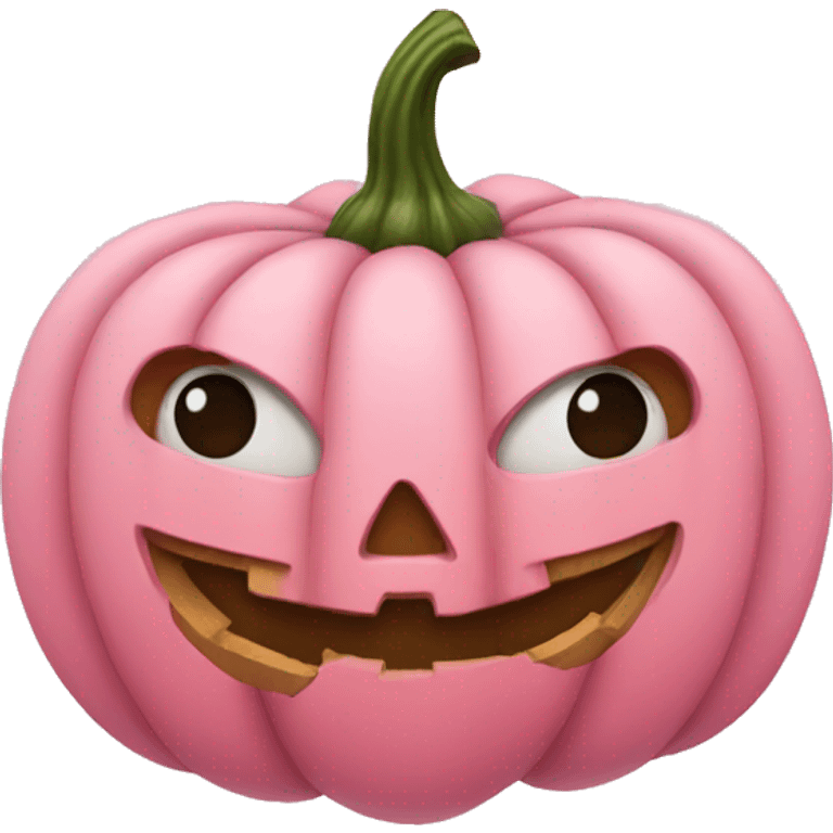 Pink pumpkin emoji