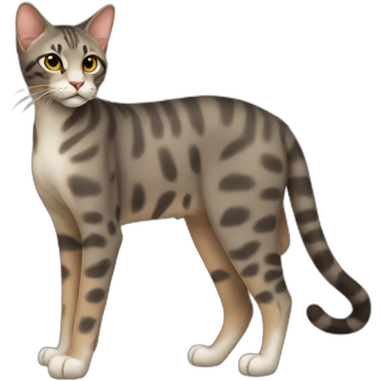 Serengeti Cat Full Body emoji