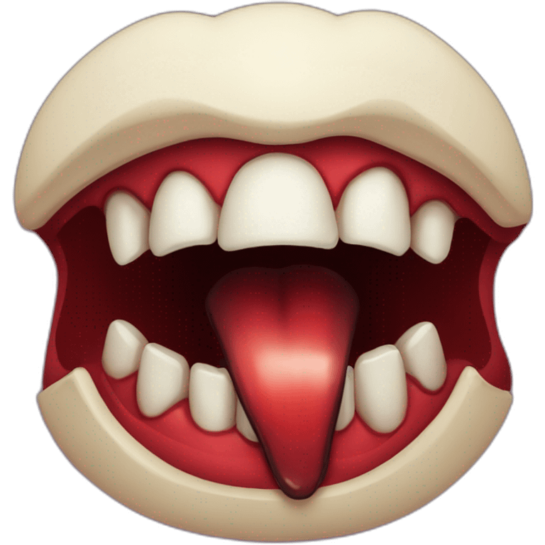 Vampire bite emoji