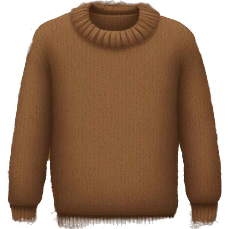 Brown sweater emoji