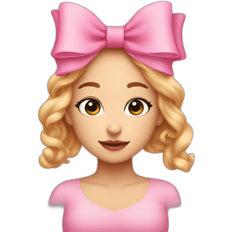  make me a flirty emoji 𐙚 it's a pink bow emoji