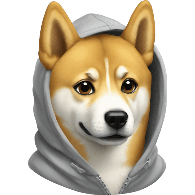 Doge in a hoodie emoji