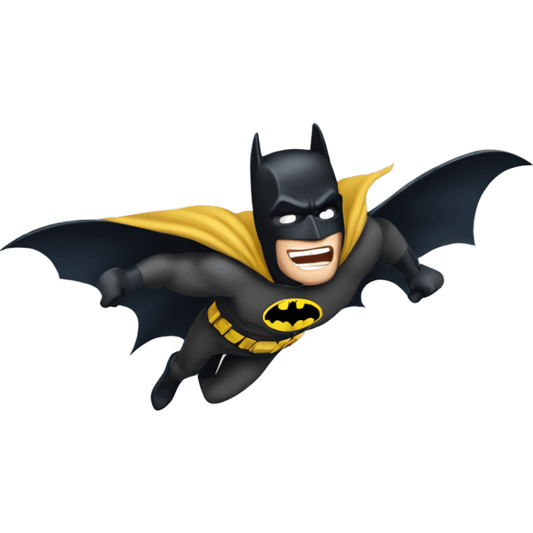 Batman flying emoji