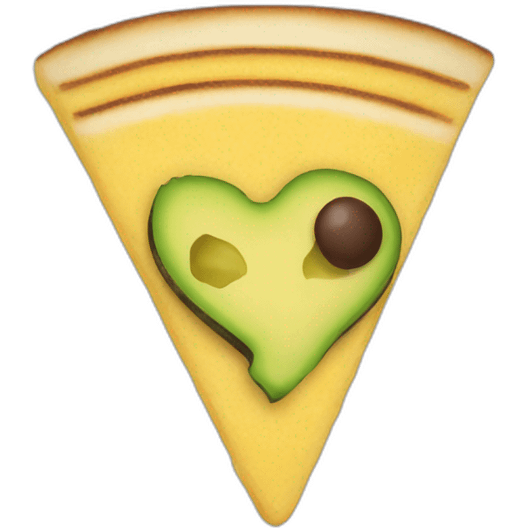 Arepa with avocado emoji