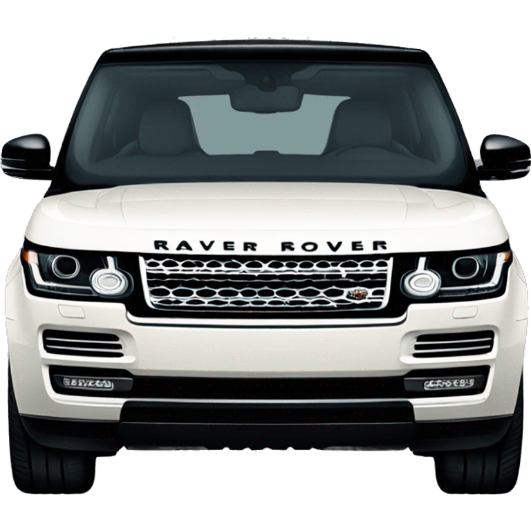 Black Range Rover  emoji