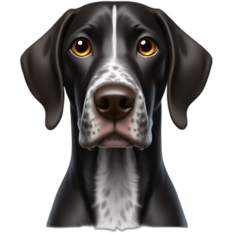 Black German Shorthaired Pointer emoji