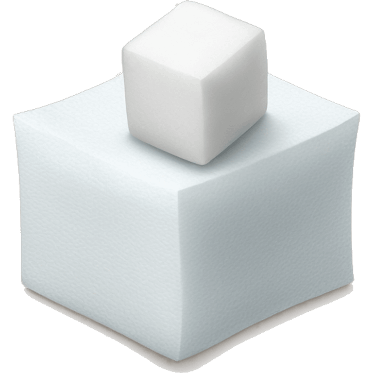 sugar cubes on a tissue emoji