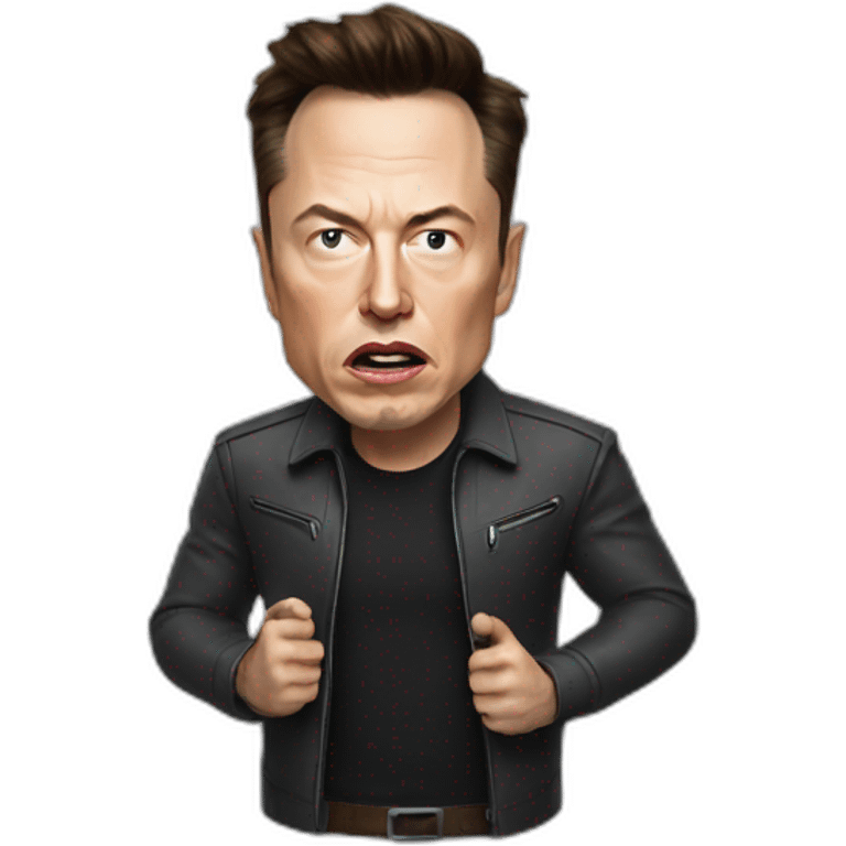 Angry Elon Musk emoji