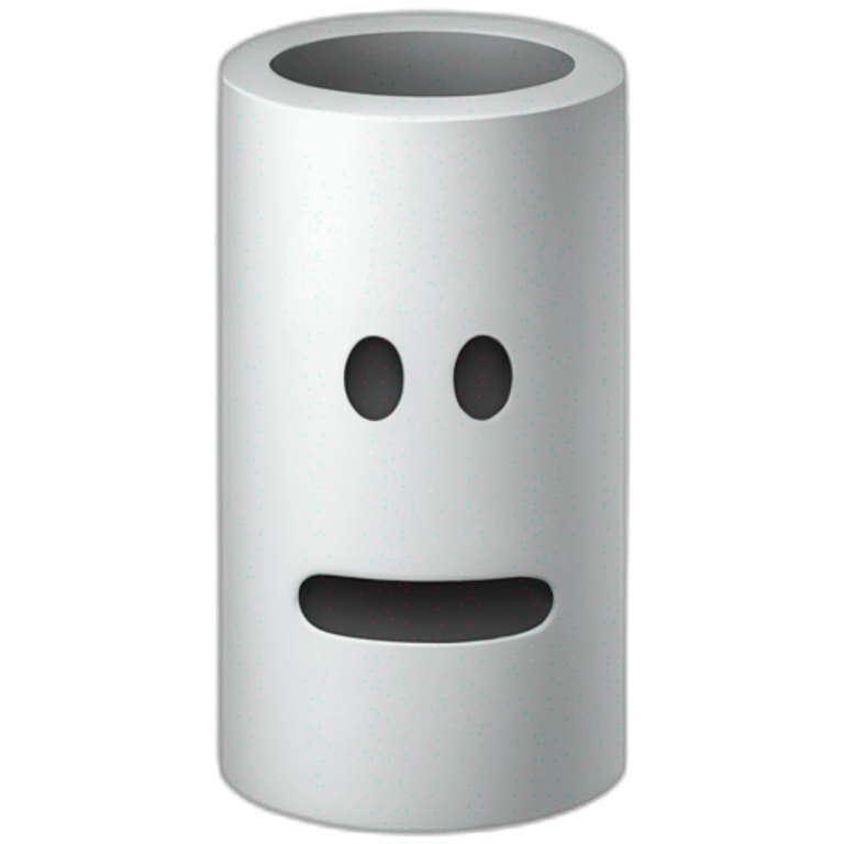 White skin cylinder emoji