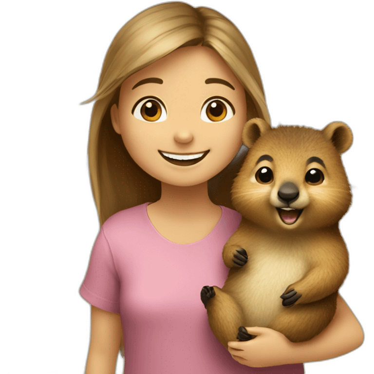 a-happy-quokka-with-happy-girl emoji