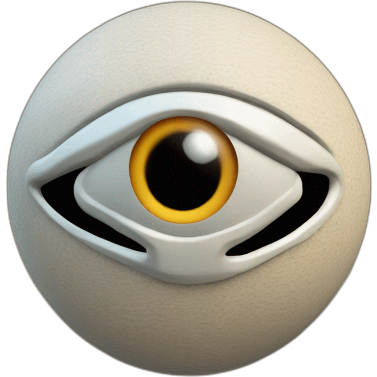 3d sphere with a cartoon Skeleton Horse skin texture with Eye of Horus emoji