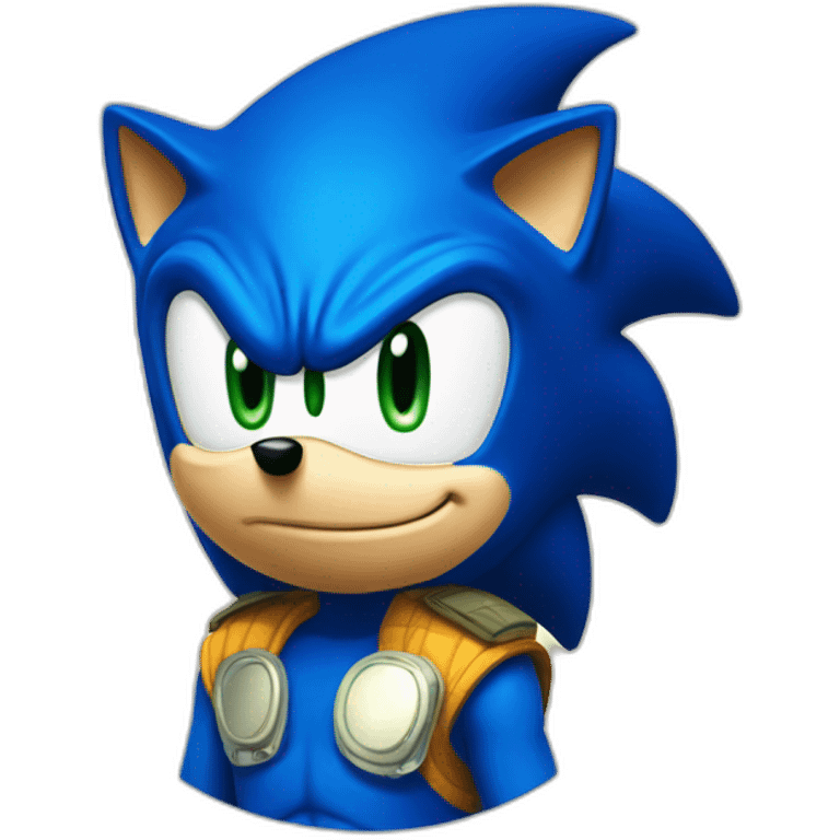 Sonic the hedghog blue and cool emoji